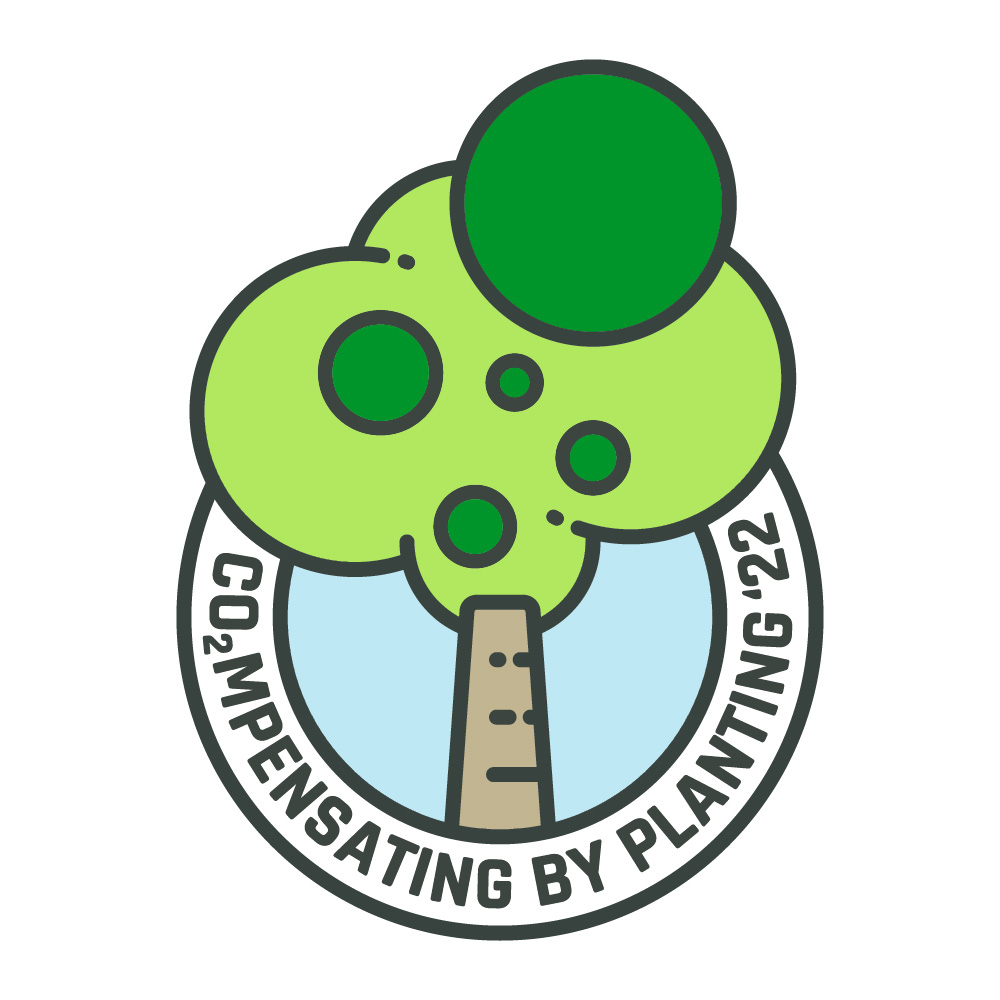 compensating by planting 22 logo